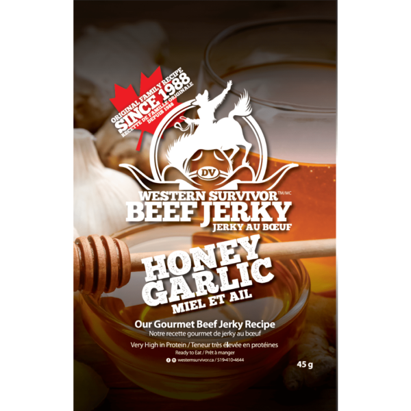 Western Survivor Beef Jerky Honey Garlic45g