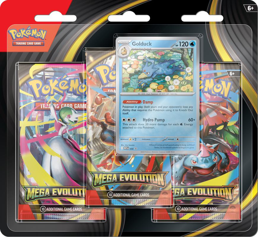 Pokemon Mega Evolutions 3 Pack Blister *IN STORE ONLY*