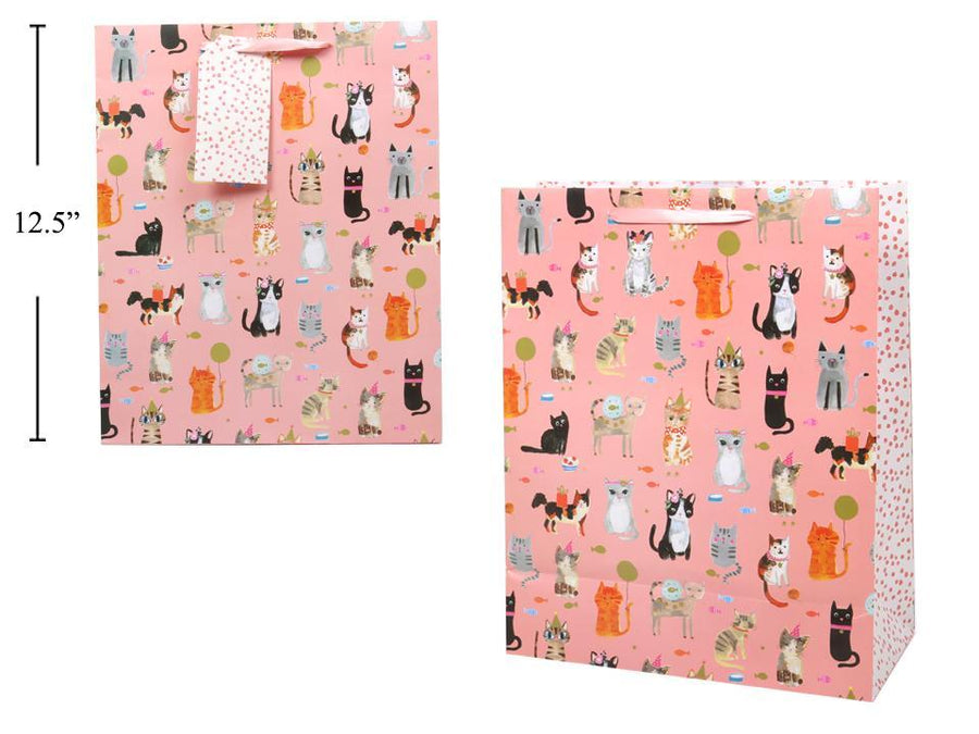 Paper T. Large Gift Bag - Cats, Matte