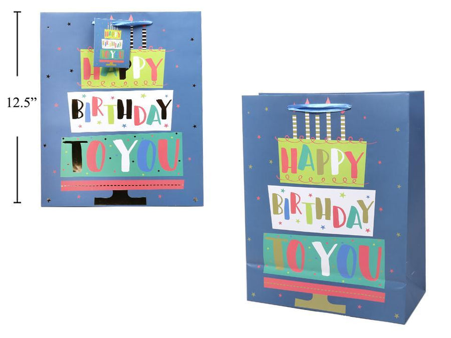 Paper T. Large Gift Bag - Bday To You, Matte/HS