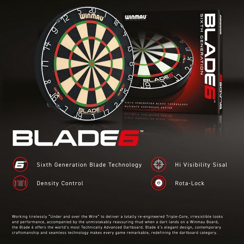 Winmau Blade 6 Dartboard *IN STORE PRICE ONLY*