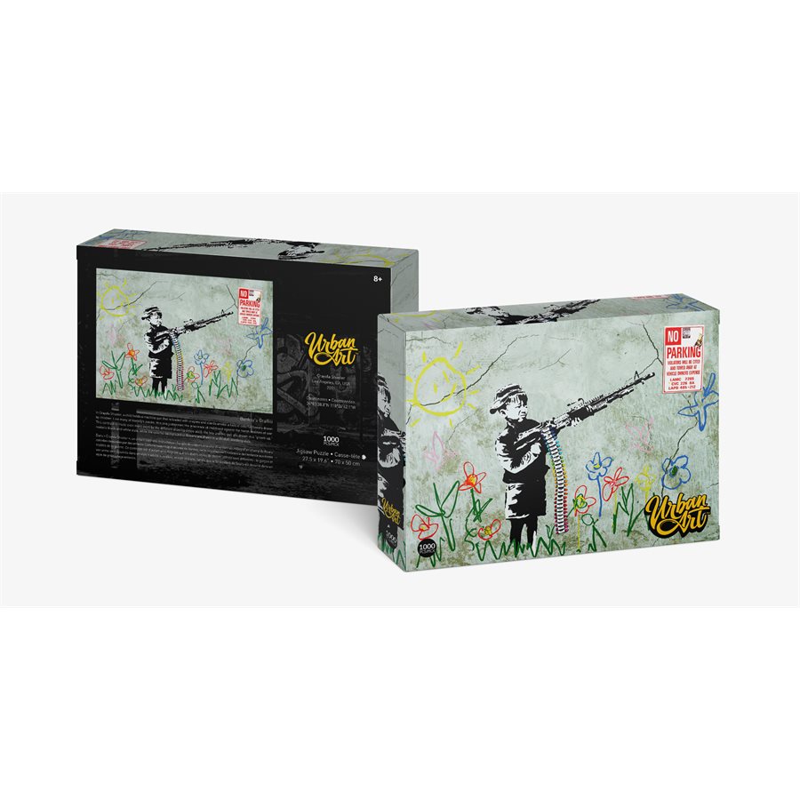 Puzzle: 1000 Urban Art Graffiti: Banksy Crayola Shooter