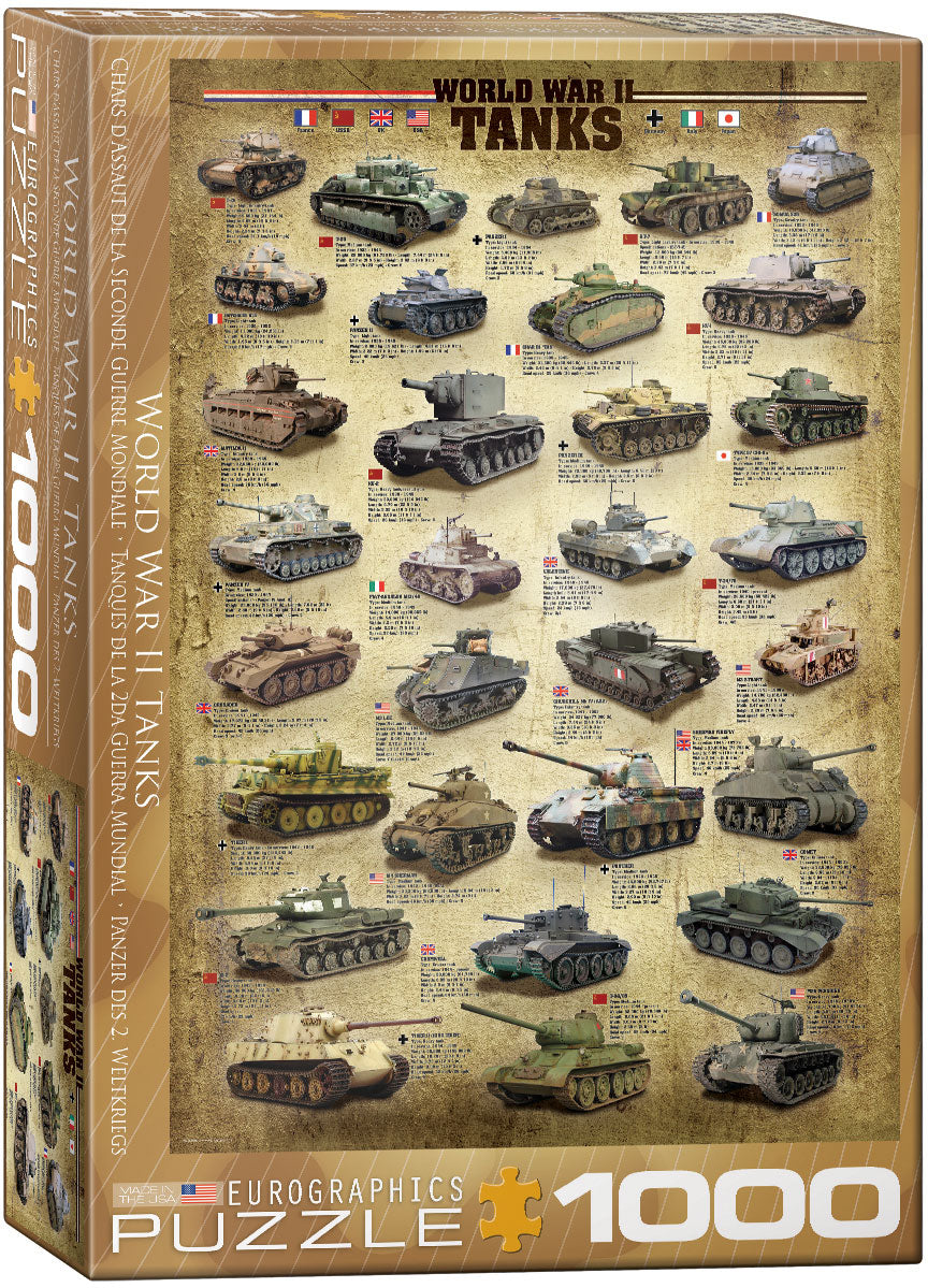 World War II Tanks - 1000pc