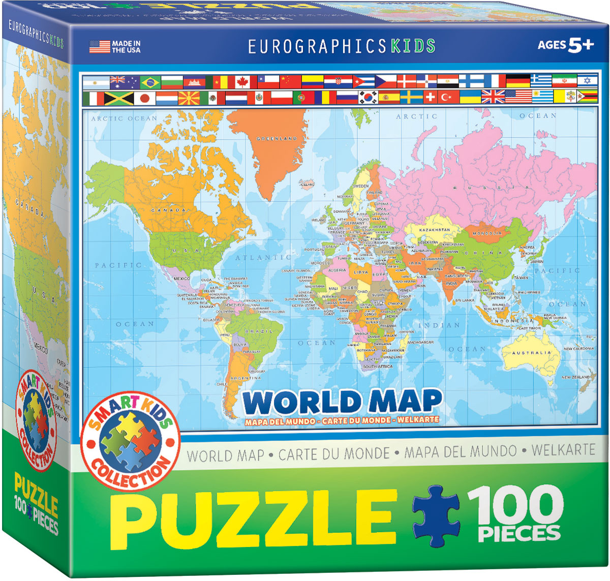Modern Map of the World - 100pc