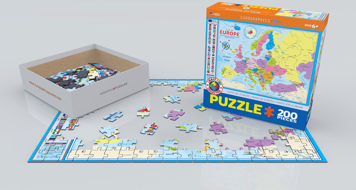 Map of Europe - 200pc