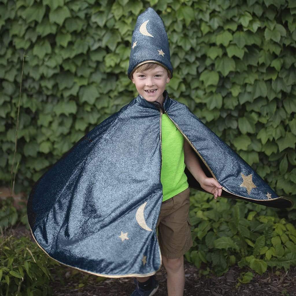 Starry Night Wizard Cape and Hat (size 7-8)