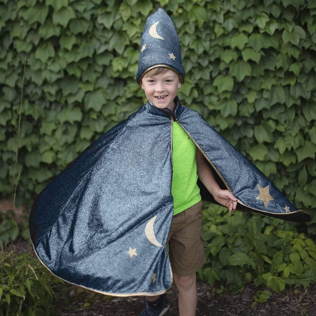 Starry Night Wizard Cape and Hat (size 5-6)
