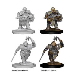 D&D Miniature Dwarf Fighter Female