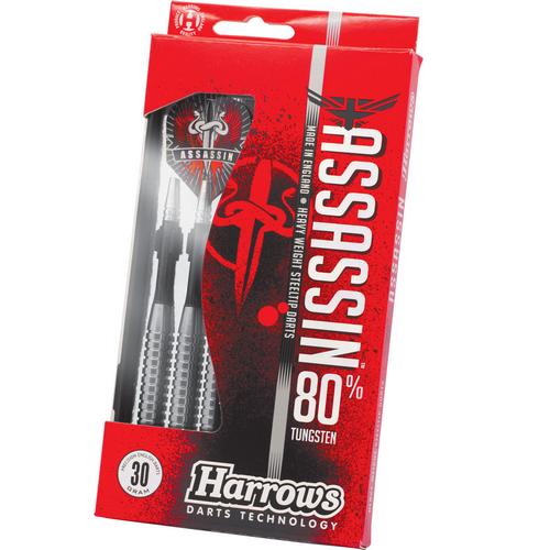 Harrows 80% Assassin Heavy Darts: 28G Knurl