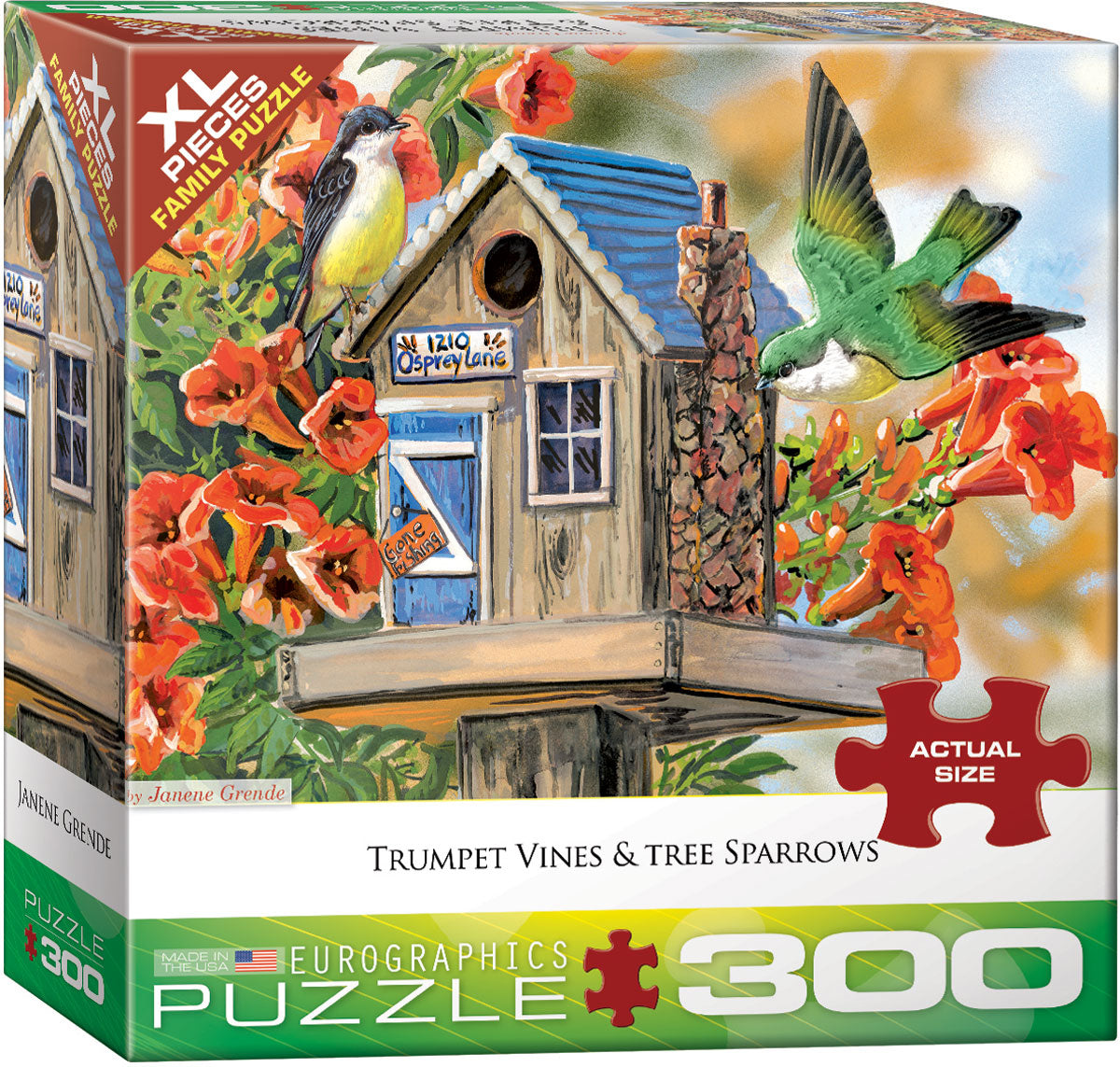 Trumpet Vines & Tree Sparrows - 300pc XL