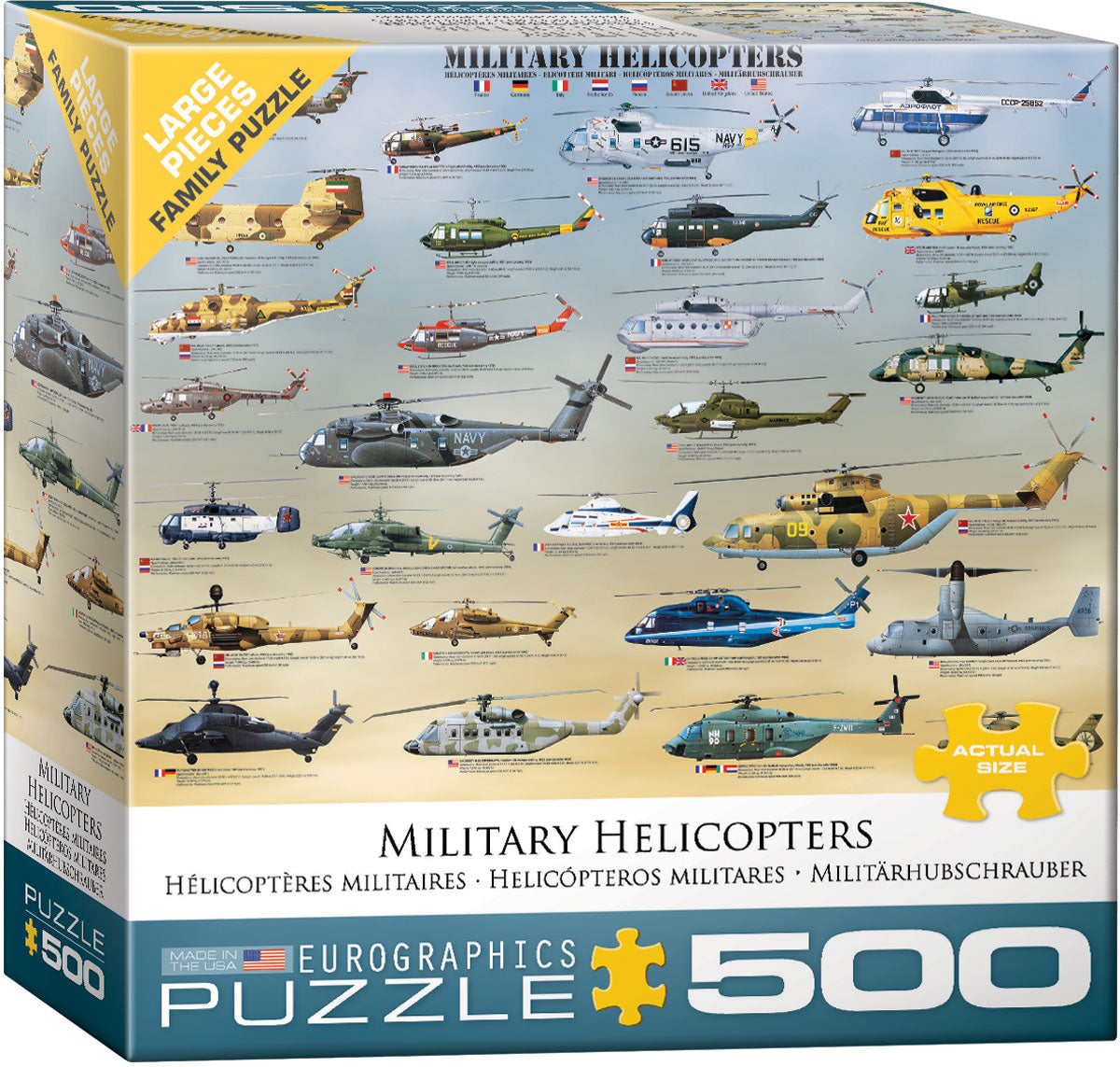 Military Helicopters - 500pc