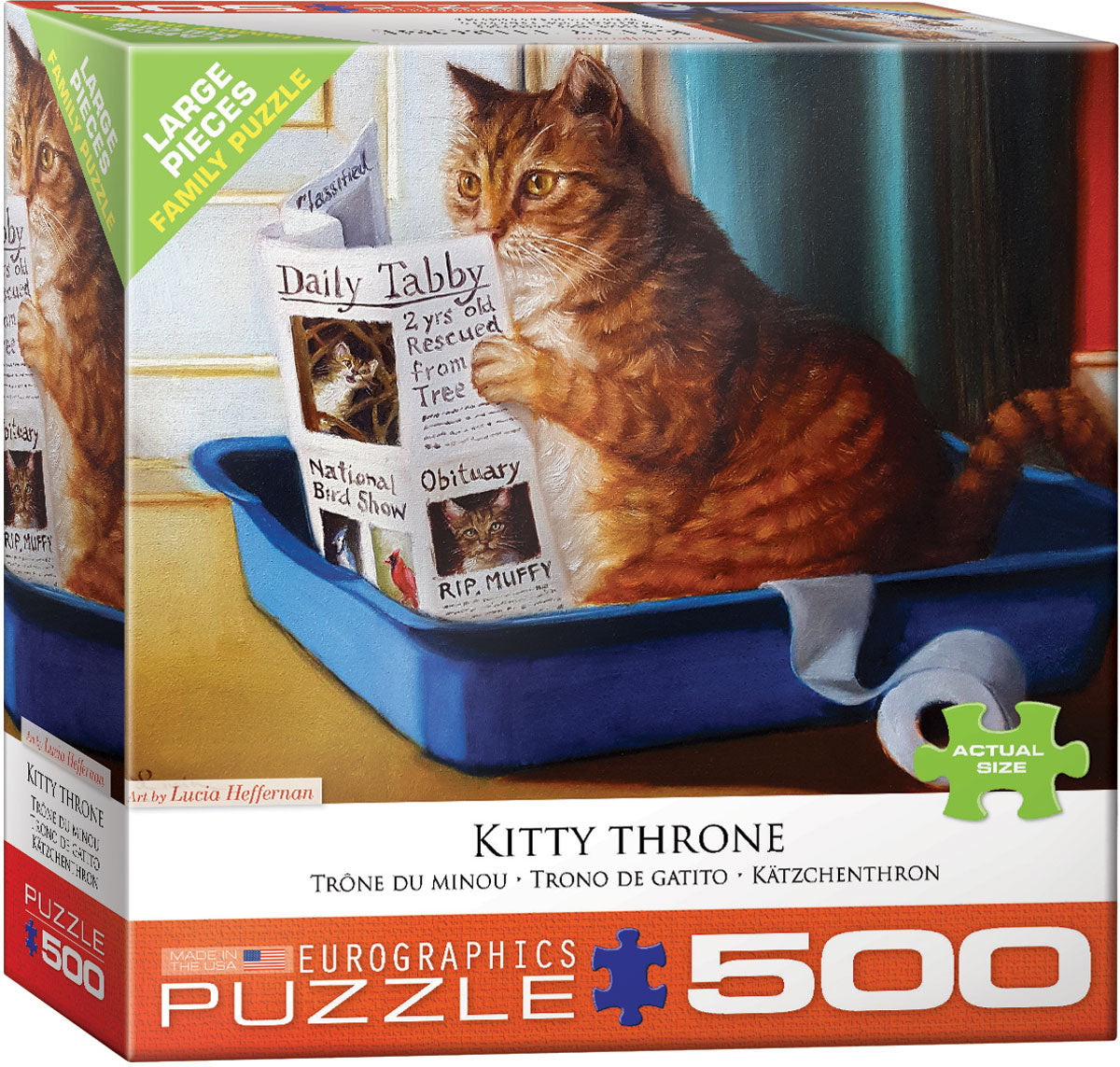 Kitty Throne - 500 pc Large Piece
