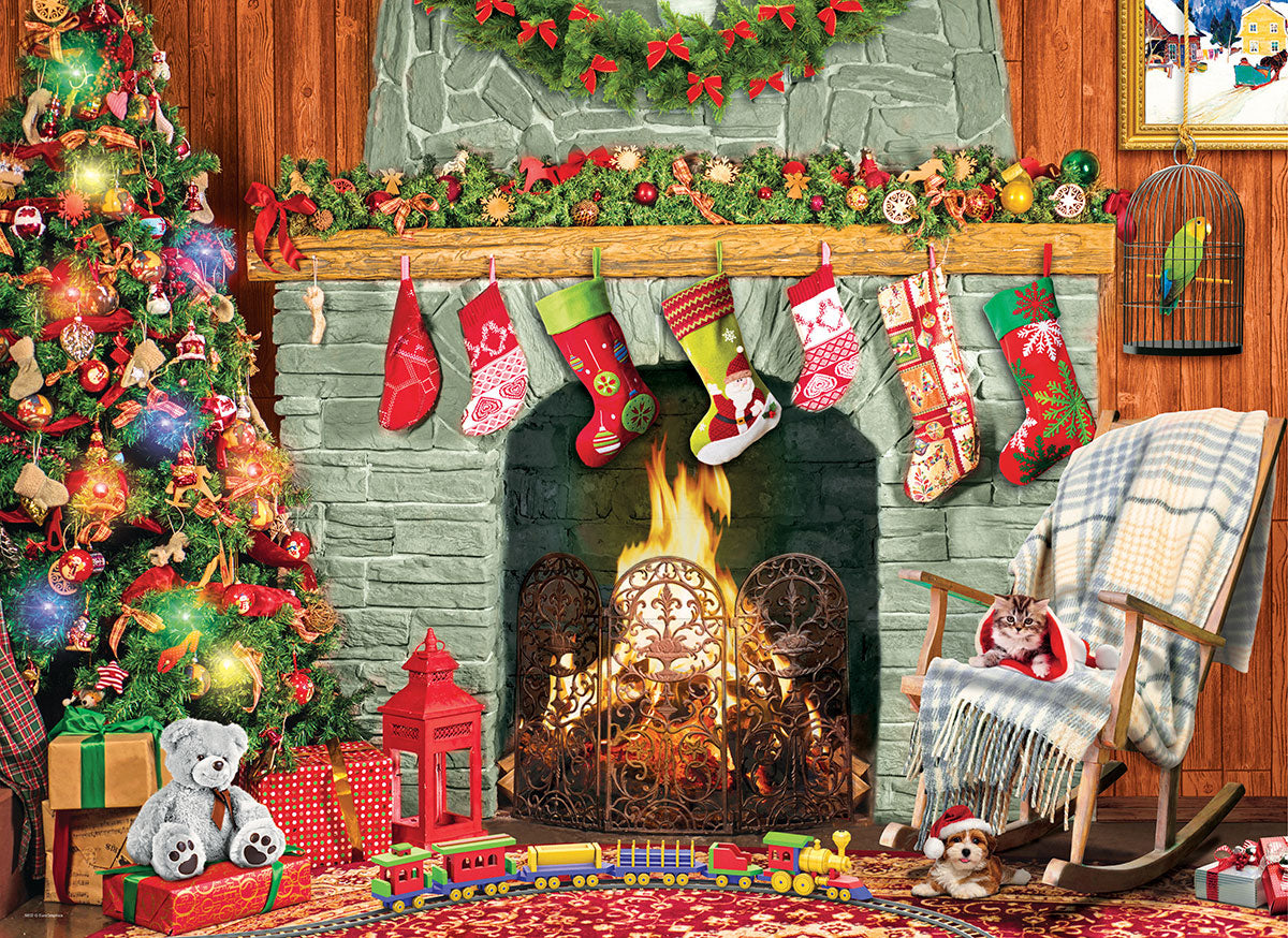 Christmas by the Fireplace - 500pc