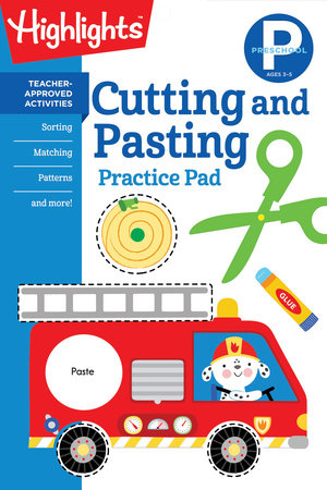 Highlights Learn on the Go Practice Pads Preschool Cutting and Pasting
