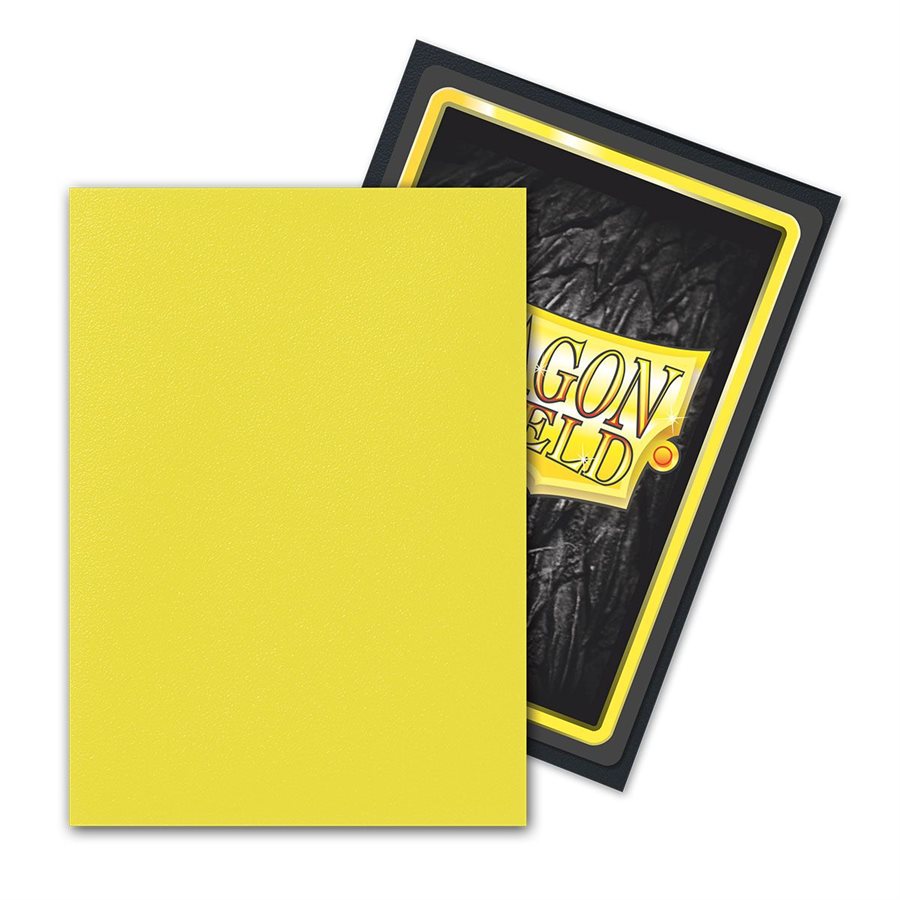 Sleeves: Dragon Shield Matte DUAL Lightning (100) (Yellow)