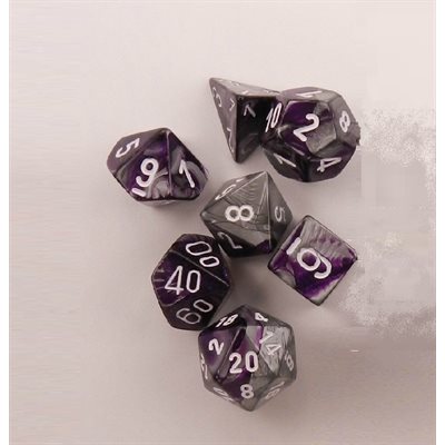 Gemini: 7Pc Purple-Steel / White