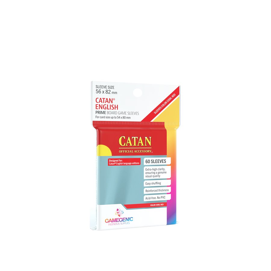 PRIME CATAN-SIZED SLEEVES 56 X 82 MM