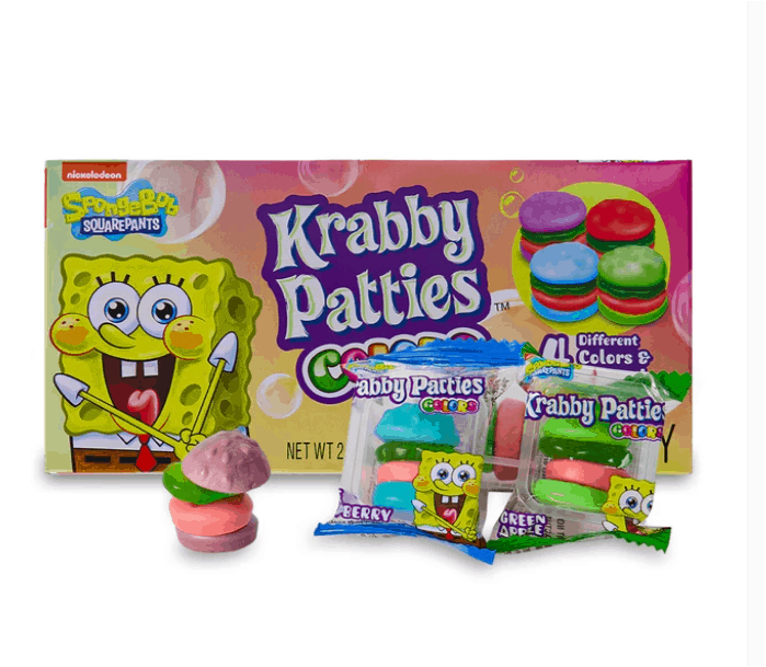 SpongeBob SquarePants Gummy Krabby Patties Colours Candy TB