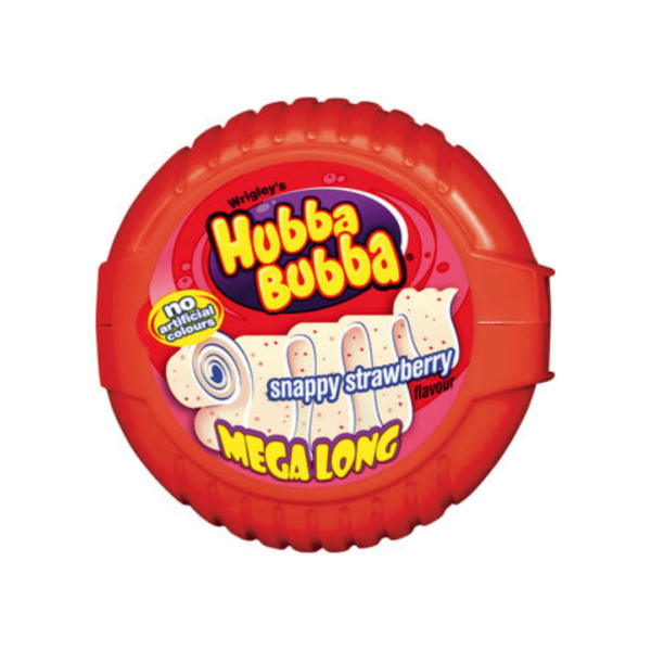 Hubba Bubba Snappy Strawberry Mega Long British
