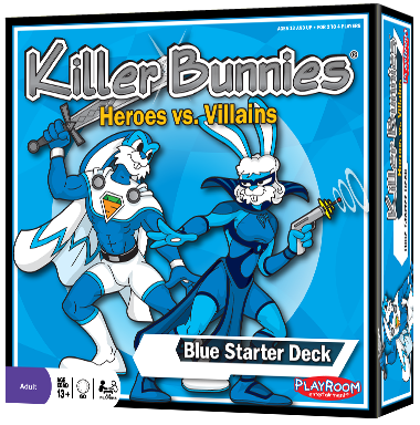 Killer Bunnies Heroes vs Villains Blue Starter