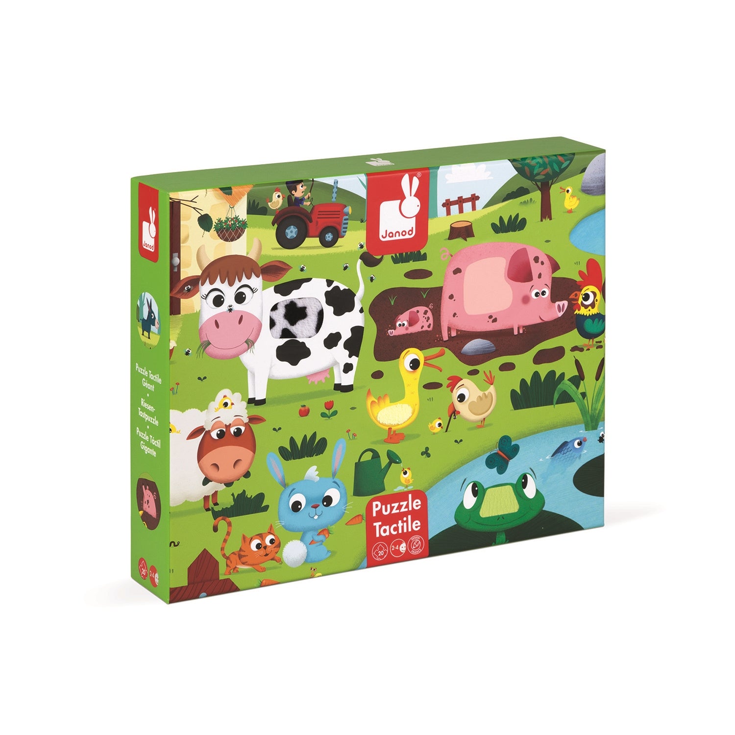 Tactile Puzzle - Farm Animals 20 pc