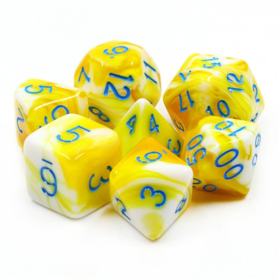 Lemon Cream RPG Dice Set