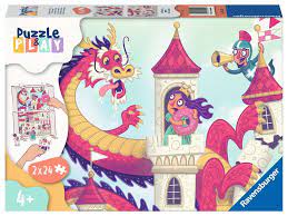 Puzzle & Play: The Donut Dragon 2 x 24 pc