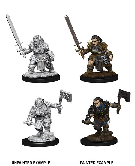 Pathfinder Deep Cuts Unpainted Miniatures: Wave 8: Female Dwarf Barbarian