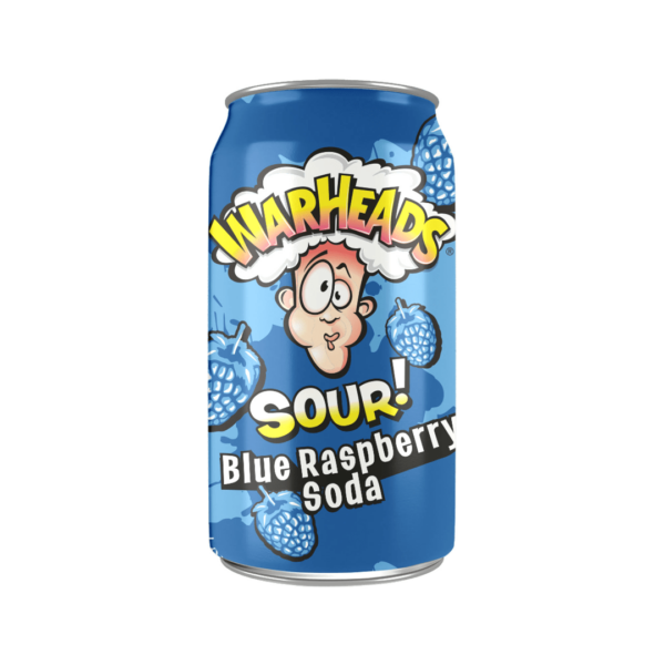 Warheads Sour Blue Raspberry Soda