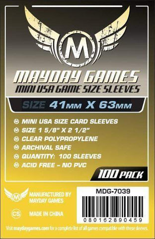 Mayday Game Sleeves USA 41mm x 63mm
