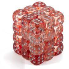 Nebula: 36 D6 Red / Silver Luminary