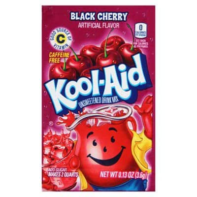 Kool-Aid Unsweetened 2QT Black Cherry Drink