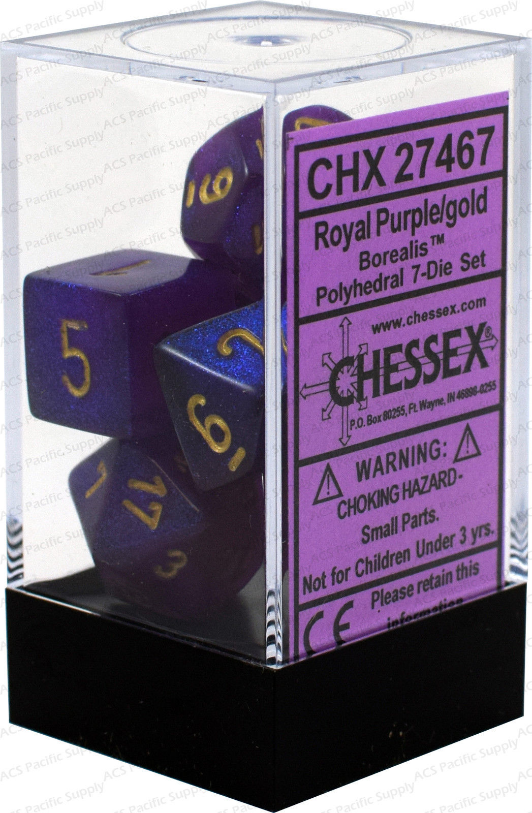 Borealis Royal Purple/Gold : 7 Die Set